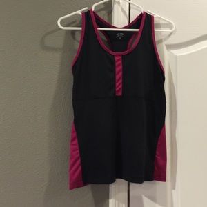 Champion pink and black workout shirt