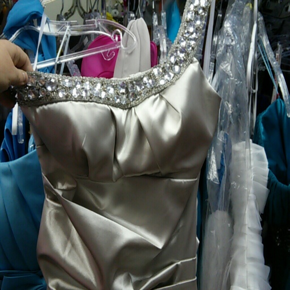 Gathered party dress