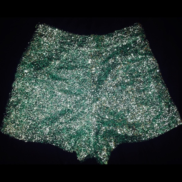 Sparkle high waist shorts