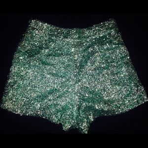 Sparkle high waist shorts