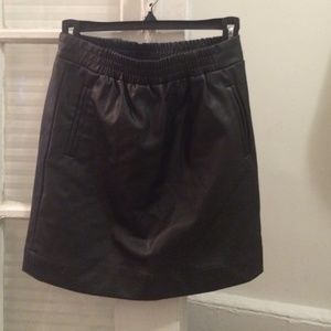 LOFT Leather Skirt in PETITE