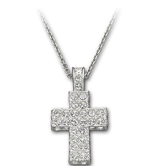 **authentic** Swarovski crystal cross pendant.