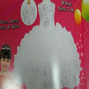 White pageant dress