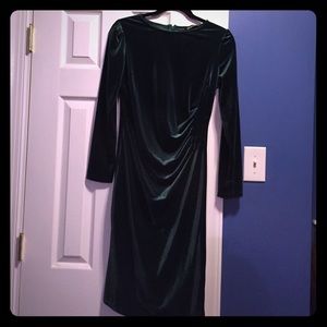 Green Velvet Dress