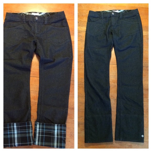 columbia flannel lined pants