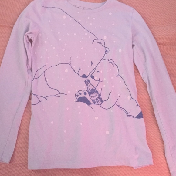 polar bears sharing a coke long sleeve