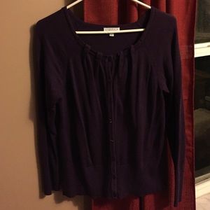 Deep purple cardigan
