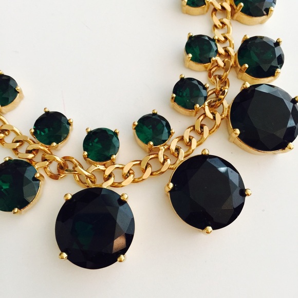 kate spade Jewelry - Kate Spade Emerald Crystal Necklace