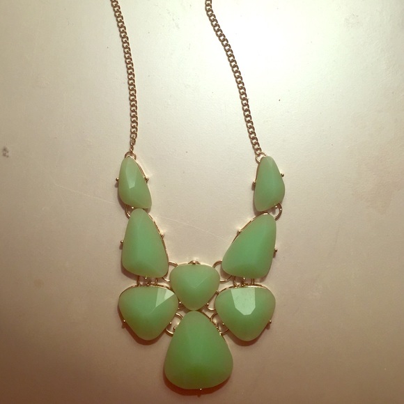 Mint Green Statement Neckless