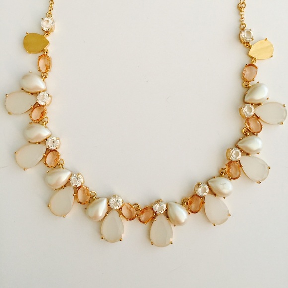 kate spade Jewelry - Kate Spade Crystal Blush Statement Necklace