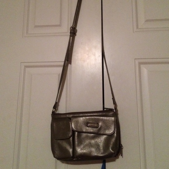 Grey/silver rosetti cross body!!