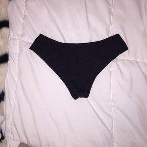 Two cheeky swimsuit bottoms