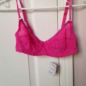 Pink Lace Bra Lingerie