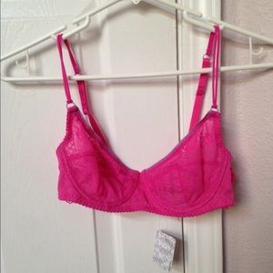 Pink lace Lingerie bra