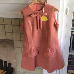 Mod wool pink dress by Kling