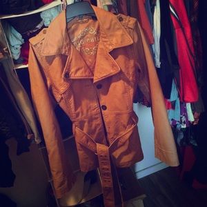 Faux leather jacket