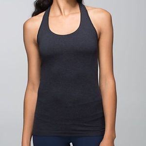 Lululemon Heathered Black Ebb & Flow Tank
