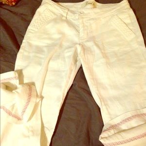 Sold****Level 99 white linen pants