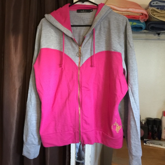 Pink and Grey Sweat Shirt and Sweat Pants