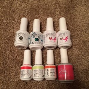 8pc lot of gel polishes