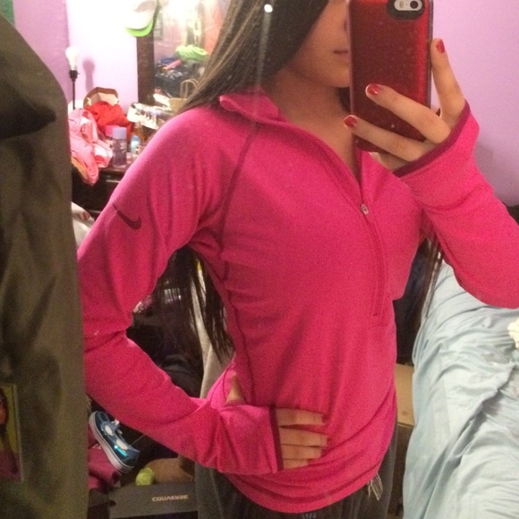 Nike dri-fit half zip running jacket