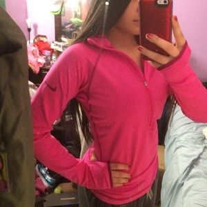 Nike dri-fit half zip running jacket