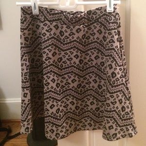 Patterned skater skirt