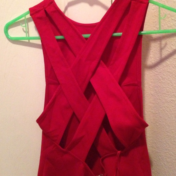 Red Bodycon Cocktail Dress - Picture 2 of 2