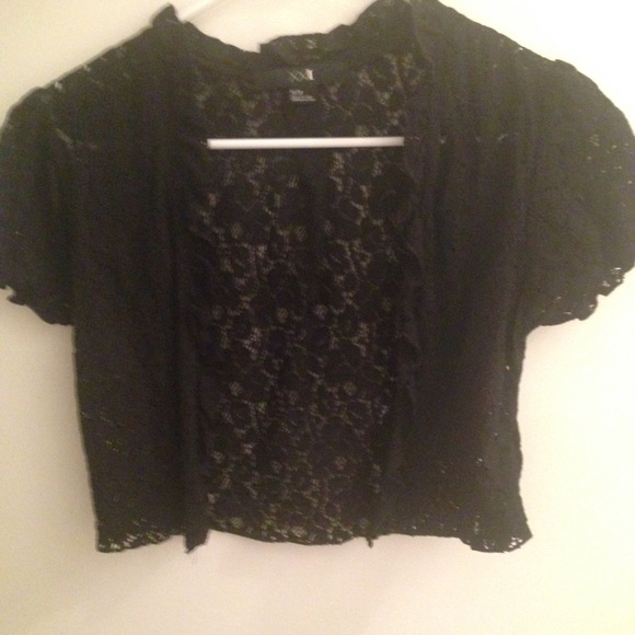 Black lace cover up