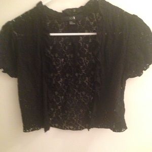 Black lace cover up