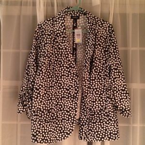 Polka dot blazer
