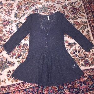 Free People black lace top
