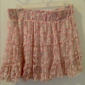 Romantic floral skirt