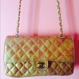Gold Quilted Bag