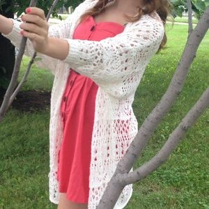 Short button up dress with belt!