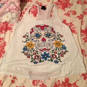 Hot Topic sugar skull tank top