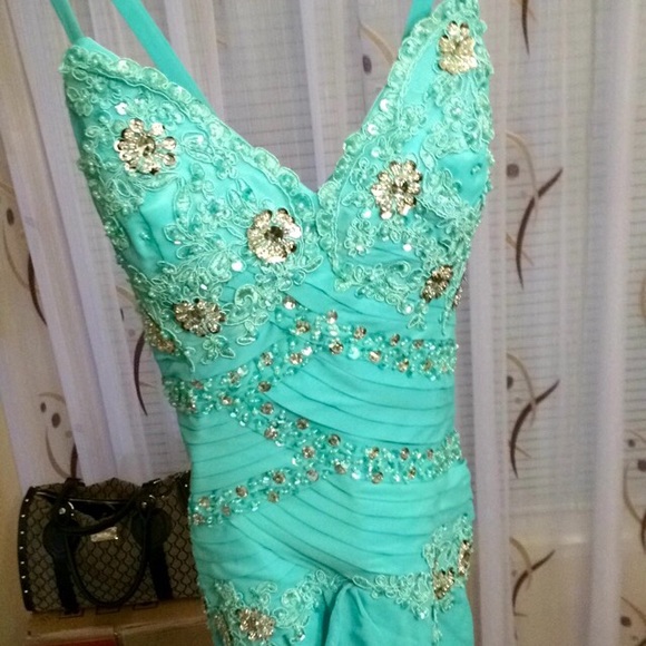 Formal/prom teal brand new dress