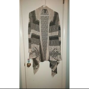 Cream/black cardigan