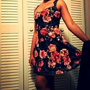 Floral mini dress