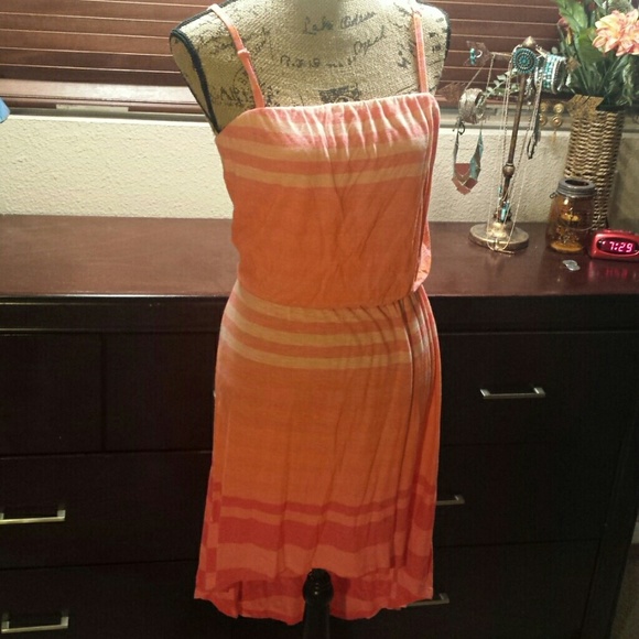 Express pink striped dress