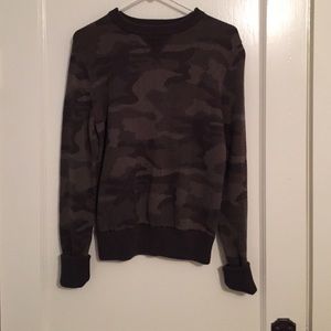 Camo elbow patch sweatshirt