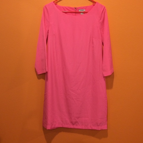 Hot pink straight dress