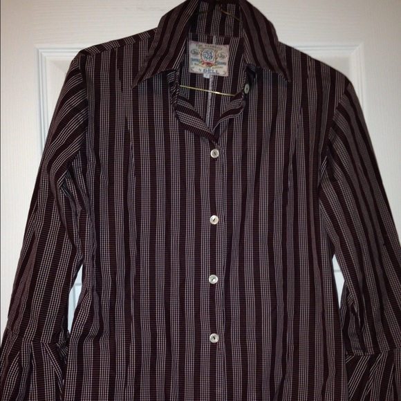 Maroon Button-up Top