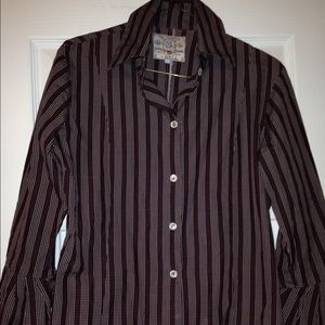 Maroon Button-up Top