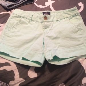 Teal American eagle shorts