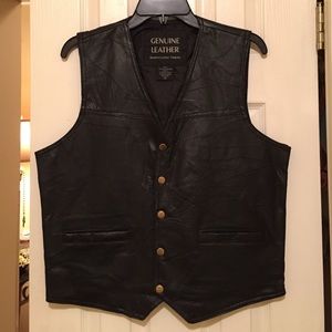 Genuine leather vest