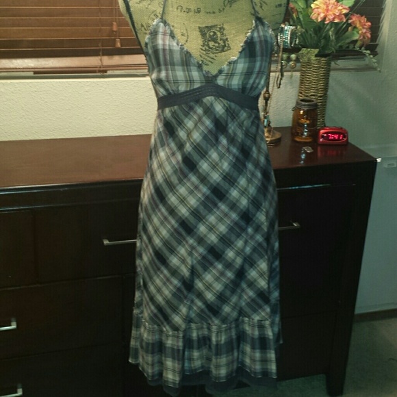 Plaid Billabong midi-dress