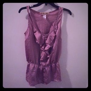 *trade* Cute silky top with ruffles