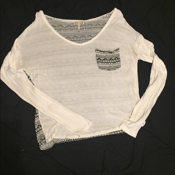 Pacsun Long sleeve with tribal pocket and back!