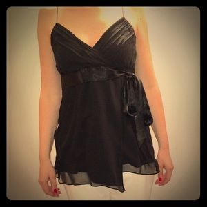 Black Silk top